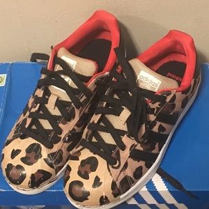 Limited edition leopard Adidas sneakers
